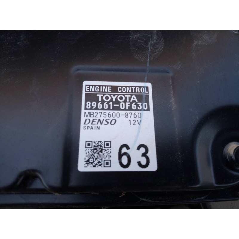 Recambio de centralita motor uce para toyota verso advance referencia OEM IAM 896610F630 MB2756008760 E3-B2-18-1