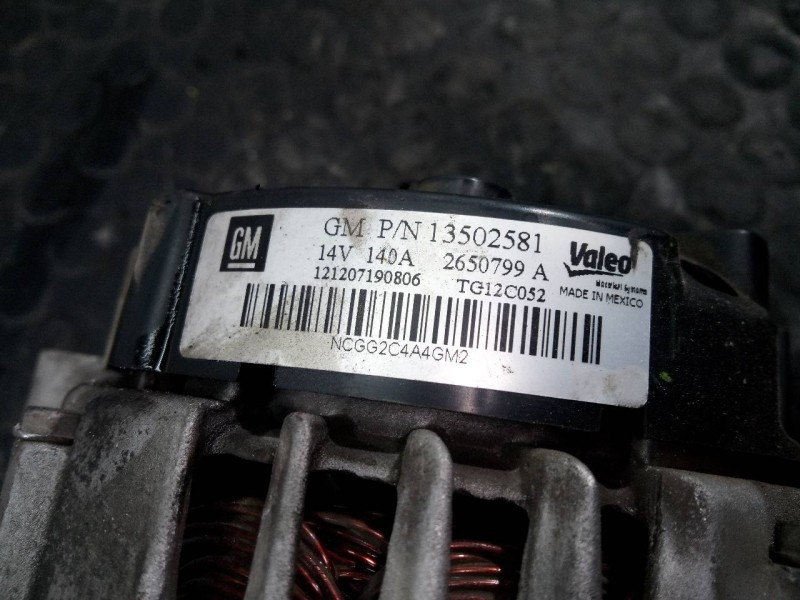 Recambio de alternador para opel insignia berlina selective referencia OEM IAM 13502581  P3-A4-3-2