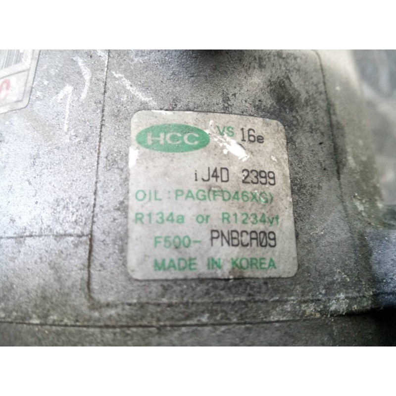 Recambio de compresor aire acondicionado para kia carens ( ) drive referencia OEM IAM F500PNBCA09 R1234VF P3-A3-23-1