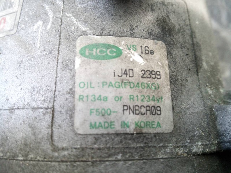 Recambio de compresor aire acondicionado para kia carens ( ) drive referencia OEM IAM F500PNBCA09 R1234VF P3-A3-23-1