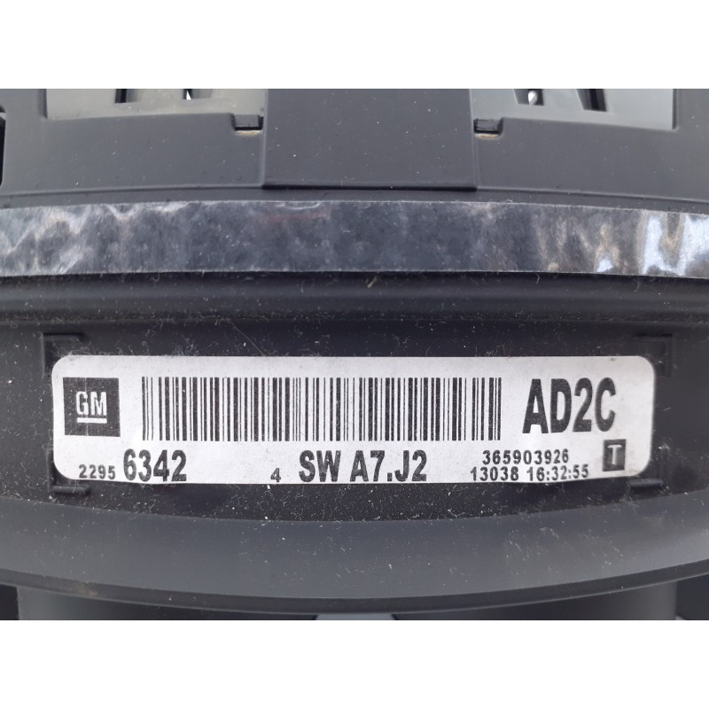 Recambio de cuadro instrumentos para opel insignia berlina selective referencia OEM IAM 22956342 4SWA7J2 E3-A5-23-3