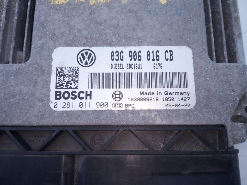 Recambio de centralita motor uce para volkswagen golf v berlina (1k1) highline referencia OEM IAM 03G906016CB 0281011900 E2-A1-9