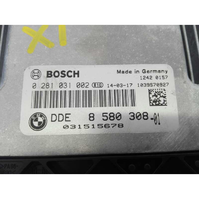 Recambio de centralita motor uce para bmw x1 (e84) xdrive 20d referencia OEM IAM DDE8580308 0281031002 E3-A2-26-1