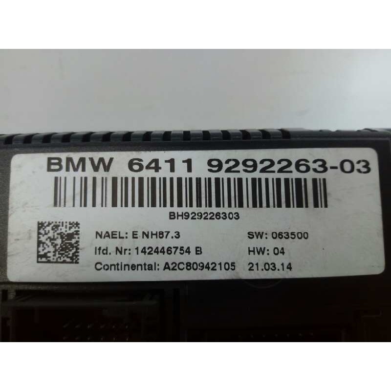 Recambio de mando climatizador para bmw x1 (e84) xdrive 20d referencia OEM IAM 6411929226303 A2C80942105 E3-A2-34-1