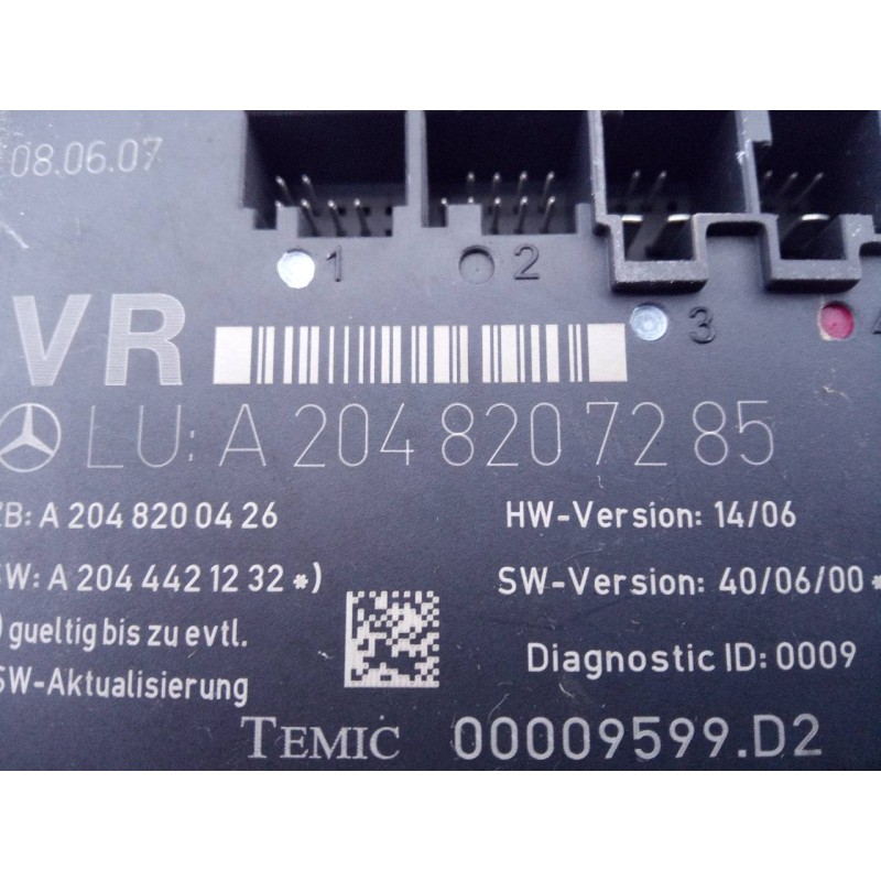 Recambio de modulo electronico para mercedes-benz clase c (w204) berlina c 280 (204.054) referencia OEM IAM A2048207285  E3-A1-9