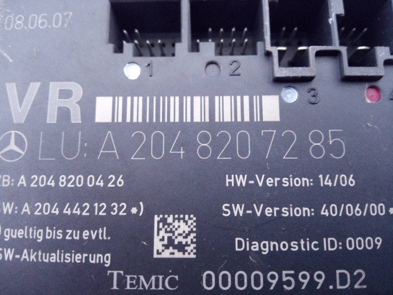Recambio de modulo electronico para mercedes-benz clase c (w204) berlina c 280 (204.054) referencia OEM IAM A2048207285  E3-A1-9