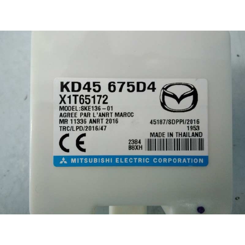 Recambio de modulo electronico para mazda cx-5 zenith 2wd referencia OEM IAM KD45675D4 X1T65172 E3-B5-28-3