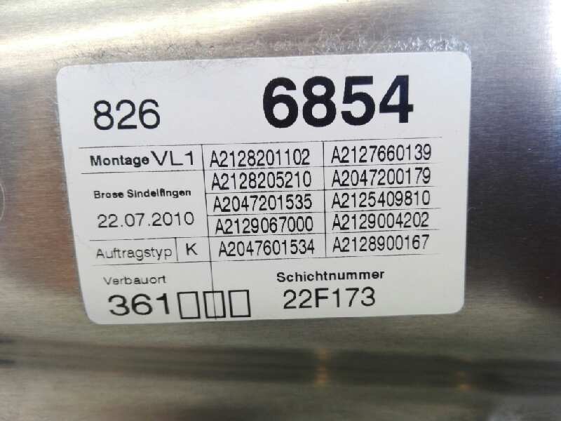 Recambio de elevalunas delantero izquierdo para mercedes-benz clase e (w212) lim. 220 cdi blueefficiency (212.002) referencia OE