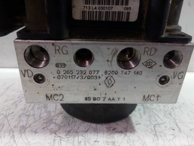 Recambio de abs para renault clio iii confort dynamique referencia OEM IAM 0265232077 8200747140 P3-A8-8-4