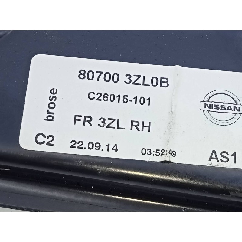 Recambio de elevalunas delantero derecho para nissan pulsar (c13) acenta referencia OEM IAM 140526C22008100 807003ZL0B E2-A4-53-