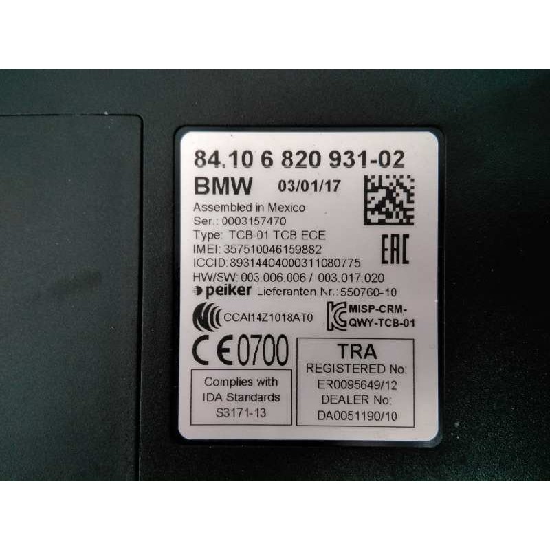 Recambio de modulo electronico para bmw serie x1 (f48) xdrive18d referencia OEM IAM 8410682093102  E3-A2-41-2