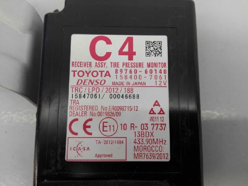 Recambio de modulo electronico para toyota land cruiser (j15) basis referencia OEM IAM 8976060140 1584007061 E3-B2-9-1