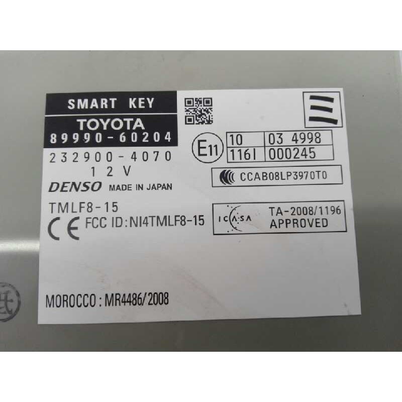 Recambio de modulo electronico para toyota land cruiser (j15) basis referencia OEM IAM 8999060204 2329004070 E3-B2-31-2