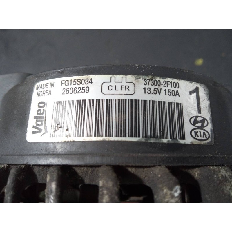 Recambio de alternador para hyundai ix35 tecno 2wd referencia OEM IAM FG15S034 2606259 P3-B6-7-2