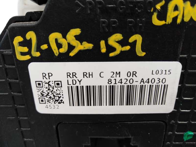 Recambio de cerradura puerta trasera derecha para kia carens ( ) drive referencia OEM IAM 81420A4030  E2-B5-15-2