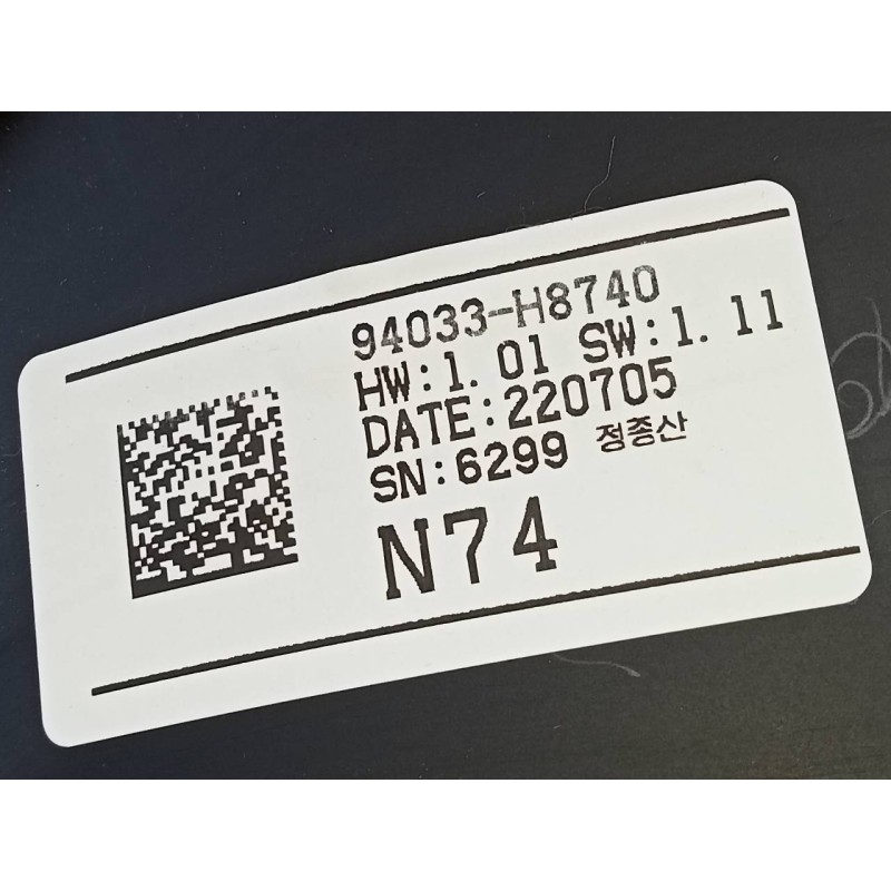 Recambio de cuadro instrumentos para kia stonic (ybcuv) drive referencia OEM IAM 94033H8740 220705 E3-A3-24-4