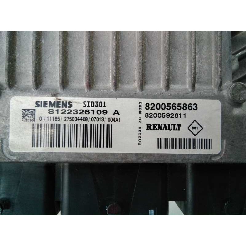 Recambio de centralita motor uce para renault clio iii confort dynamique referencia OEM IAM 8200565863 S122326109A E2-A1-27-3