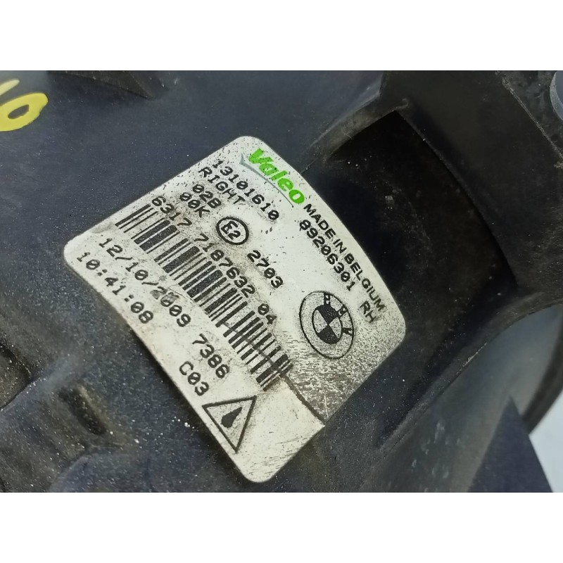 Recambio de faro antiniebla derecho para bmw x6 (e71) 5.0i referencia OEM IAM 89206301 6317718763204 E1-A3-51-2