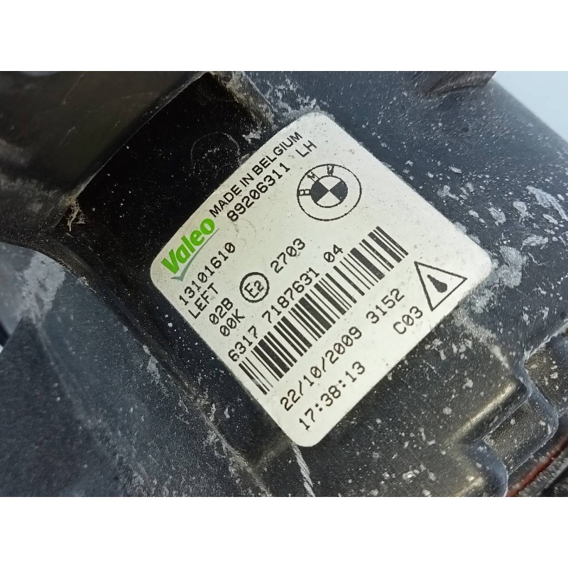Recambio de faro antiniebla izquierdo para bmw x6 (e71) 5.0i referencia OEM IAM 89206311  E1-A3-51-2