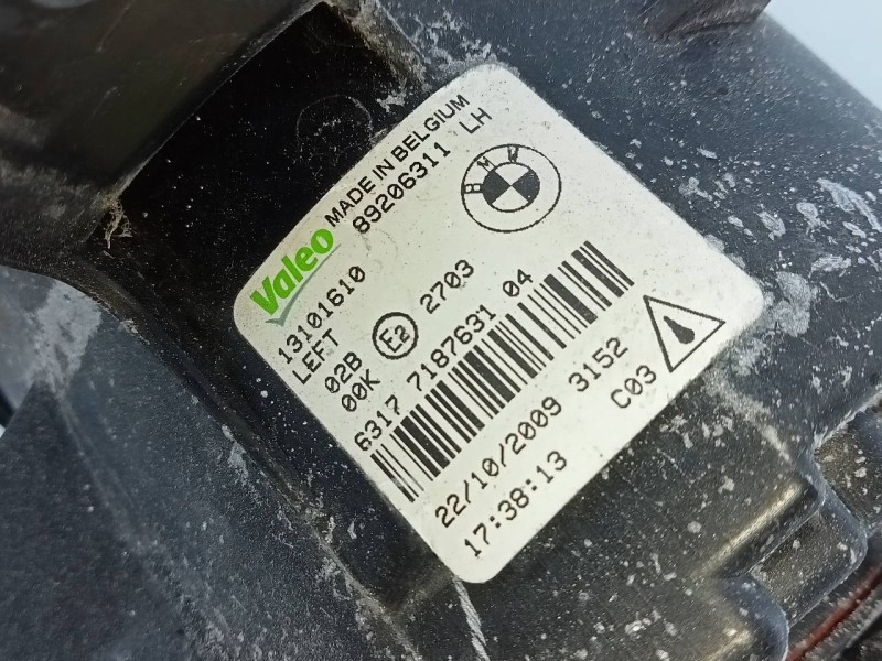 Recambio de faro antiniebla izquierdo para bmw x6 (e71) 5.0i referencia OEM IAM 89206311  E1-A3-51-2