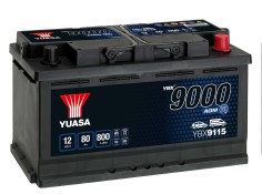 Recambio de bateria para universal bateria yuasa 80ah en 800a agm 317x175x190 referencia OEM IAM YBX9115 NUEVO ALMACENTIENDA
