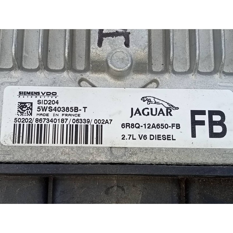 Recambio de centralita motor uce para jaguar s-type 2.7 v6 diesel classic referencia OEM IAM 6R8Q12A650FB 5WS40385BT E3-B3-54-2