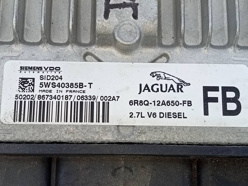 Recambio de centralita motor uce para jaguar s-type 2.7 v6 diesel classic referencia OEM IAM 6R8Q12A650FB 5WS40385BT E3-B3-54-2