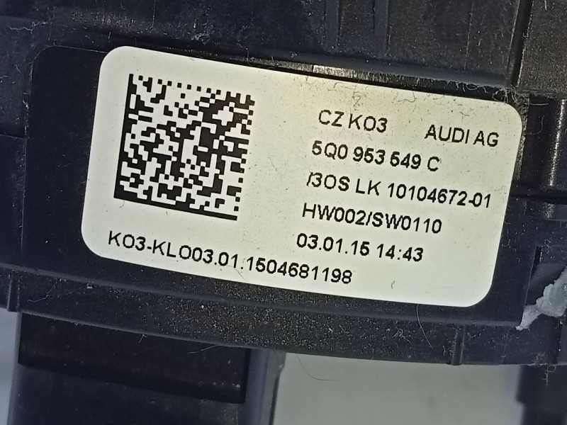 Recambio de anillo airbag para audi a3 sedán(8vs) ambition referencia OEM IAM 5Q0953549C  E2-A1-38-2