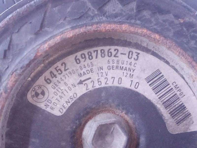 Recambio de compresor aire acondicionado para bmw serie 3 touring (e91) 330d referencia OEM IAM 4472601852 6452698786203 P3-A1-2