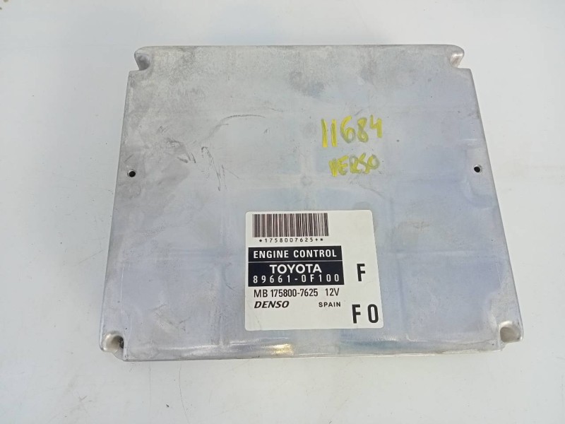 Recambio de centralita motor uce para toyota corolla verso (r1) 2.2 d-4d luna referencia OEM IAM 896610F100 MB1758007625 E3-B2-1