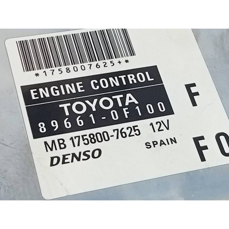 Recambio de centralita motor uce para toyota corolla verso (r1) 2.2 d-4d luna referencia OEM IAM 896610F100 MB1758007625 E3-B2-1