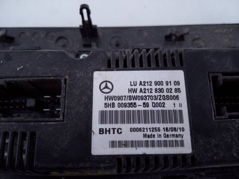 Recambio de mando climatizador para mercedes-benz clase e (w212) lim. 220 cdi blueefficiency (212.002) referencia OEM IAM A21290