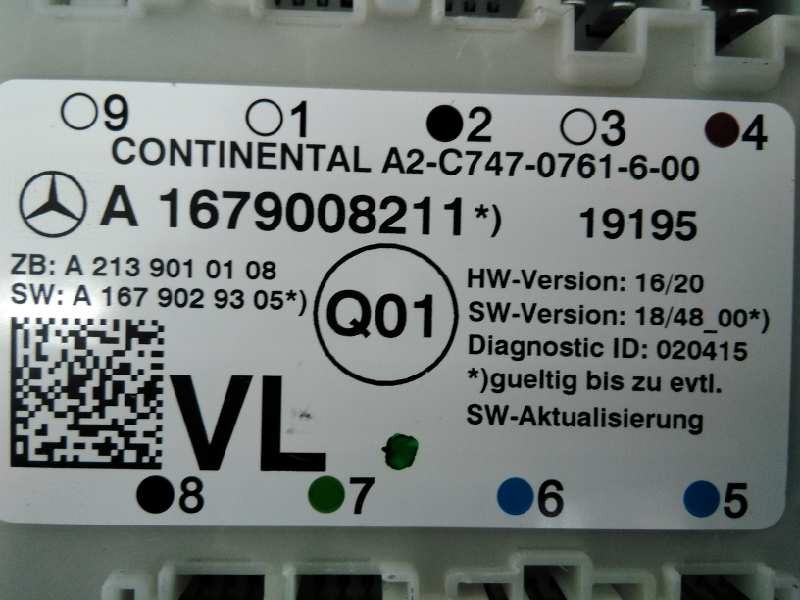 Recambio de modulo electronico para mercedes-benz clase c (w205) familiar c 220 t d (205.214) referencia OEM IAM A1679008211  E3