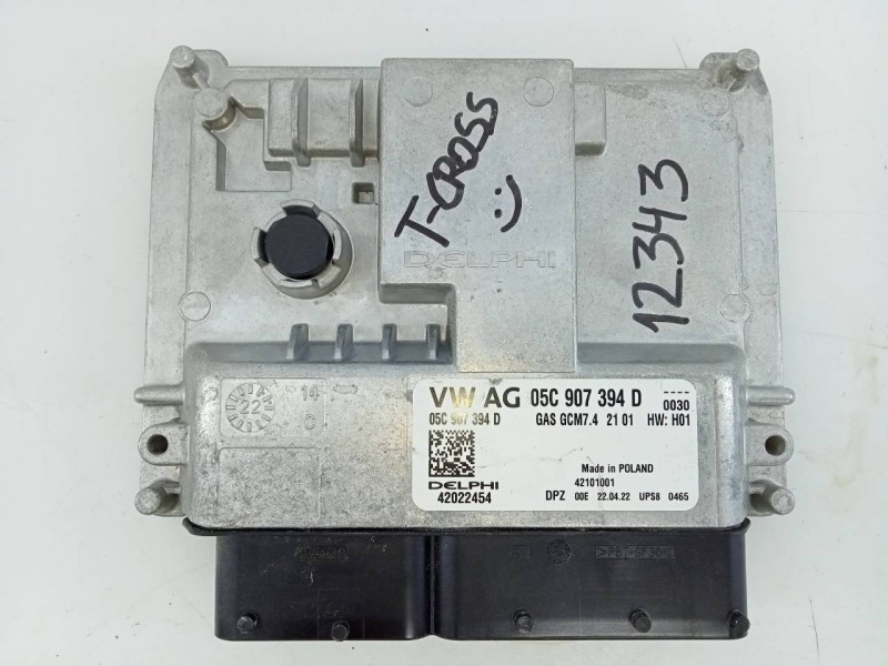 Recambio de centralita motor uce para volkswagen t-cross life referencia OEM IAM 05C907394D 42022454 E2-A1-35-7