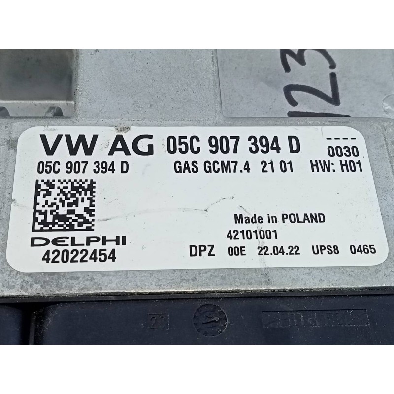 Recambio de centralita motor uce para volkswagen t-cross life referencia OEM IAM 05C907394D 42022454 E2-A1-35-7