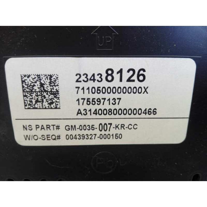 Recambio de cuadro instrumentos para opel insignia berlina excellence referencia OEM IAM 23438126 7110500000000X E3-A5-20-4