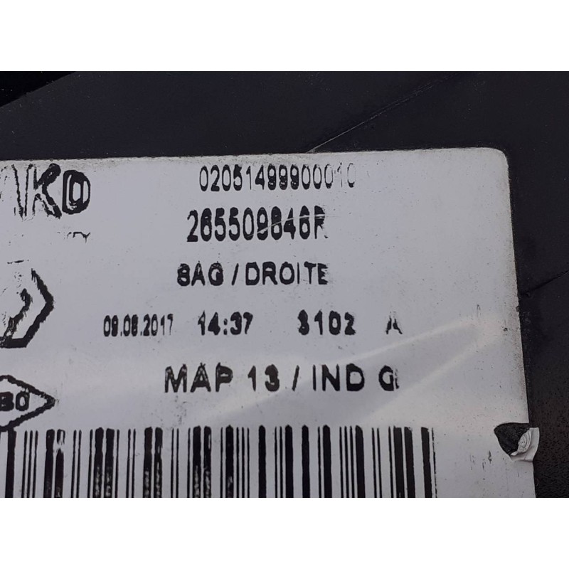 Recambio de piloto trasero derecho para renault clio iv limited referencia OEM IAM 265508846R  E1-A1-7-2