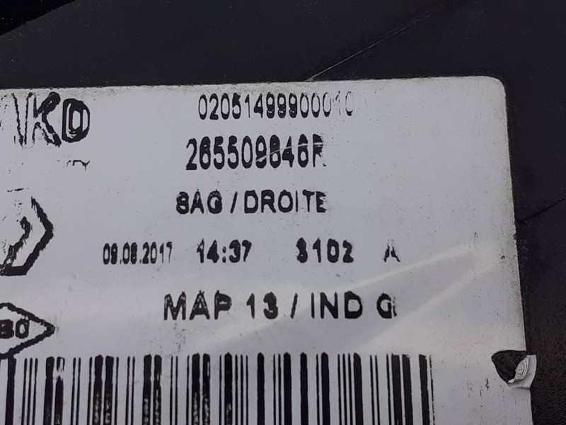 Recambio de piloto trasero derecho para renault clio iv limited referencia OEM IAM 265508846R  E1-A1-7-2