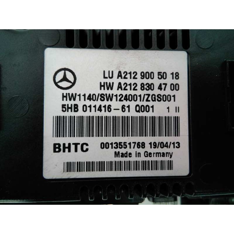 Recambio de mando climatizador para mercedes-benz clase e (w212) familiar 220 cdi blueefficiency (212.202) referencia OEM IAM A2