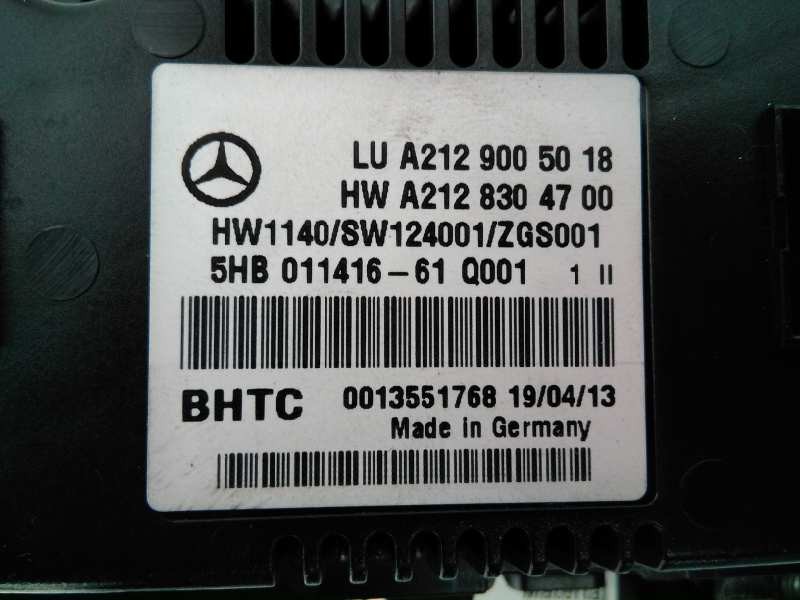 Recambio de mando climatizador para mercedes-benz clase e (w212) familiar 220 cdi blueefficiency (212.202) referencia OEM IAM A2