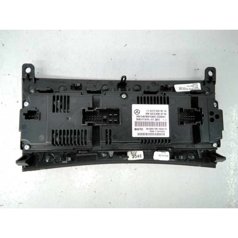 Recambio de mando climatizador para mercedes-benz clase e (w212) familiar 220 cdi blueefficiency (212.202) referencia OEM IAM A2