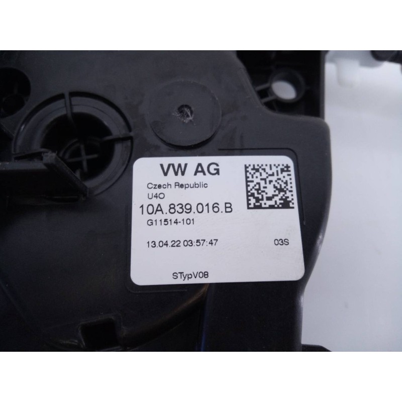 Recambio de cerradura puerta trasera derecha para volkswagen t-cross life referencia OEM IAM 10A839016B  E1-A5-44-1