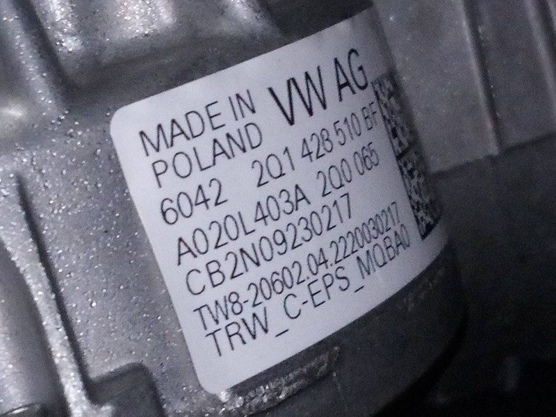 Recambio de columna direccion para volkswagen t-cross life referencia OEM IAM 2Q1428510BF  