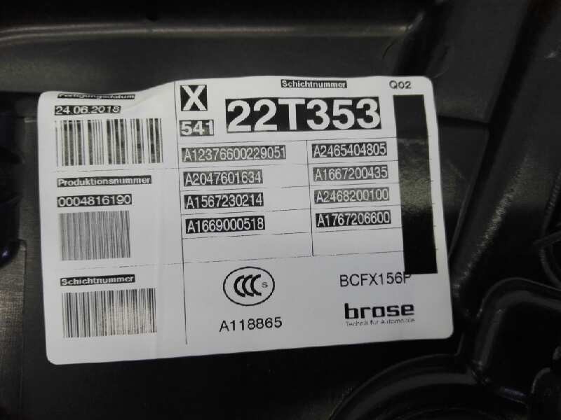 Recambio de elevalunas delantero derecho para mercedes-benz clase gla (w156) gla 200 cdi (156.908) referencia OEM IAM A246906520