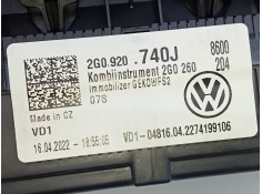 Recambio de cuadro instrumentos para volkswagen t-cross life referencia OEM IAM 2G0920740J  E2-A1-42-1 2