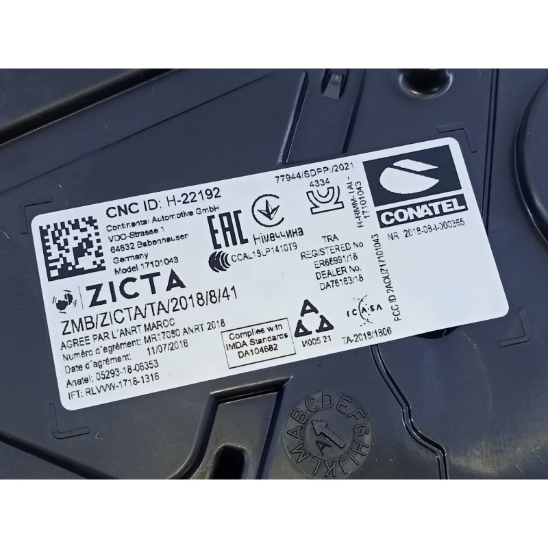 Recambio de cuadro instrumentos para volkswagen t-cross life referencia OEM IAM 2G0920740J  E2-A1-42-1