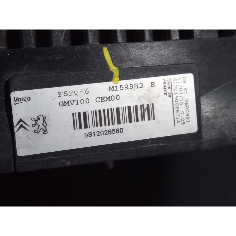 Recambio de electroventilador para citroën c3 collection referencia OEM IAM 9812028580  P2-B7-5