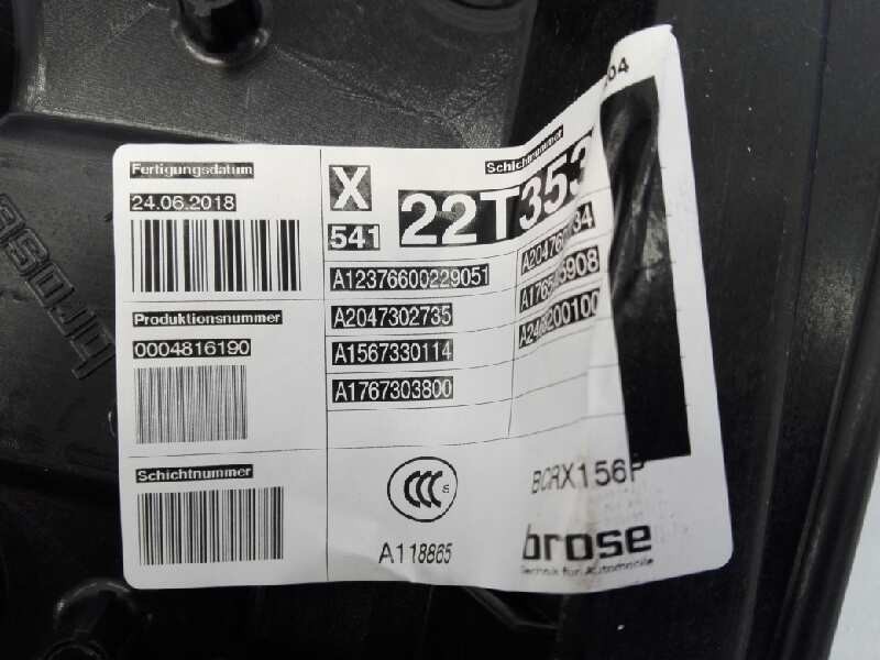 Recambio de elevalunas trasero izquierdo para mercedes-benz clase gla (w156) gla 200 cdi (156.908) referencia OEM IAM   E1-A2-22