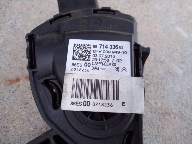 Recambio de pedal acelerador para citroën c3 collection referencia OEM IAM 9671433680 6PV00994940 