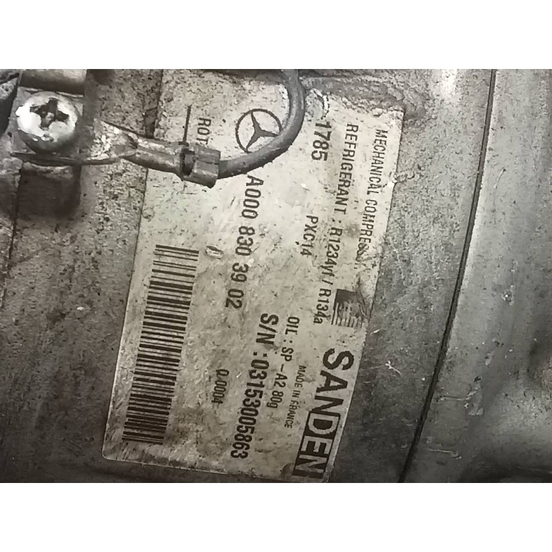 Recambio de compresor aire acondicionado para mercedes-benz sprinter iii furgón fwd referencia OEM IAM A0008303902  P3-A3-3-2